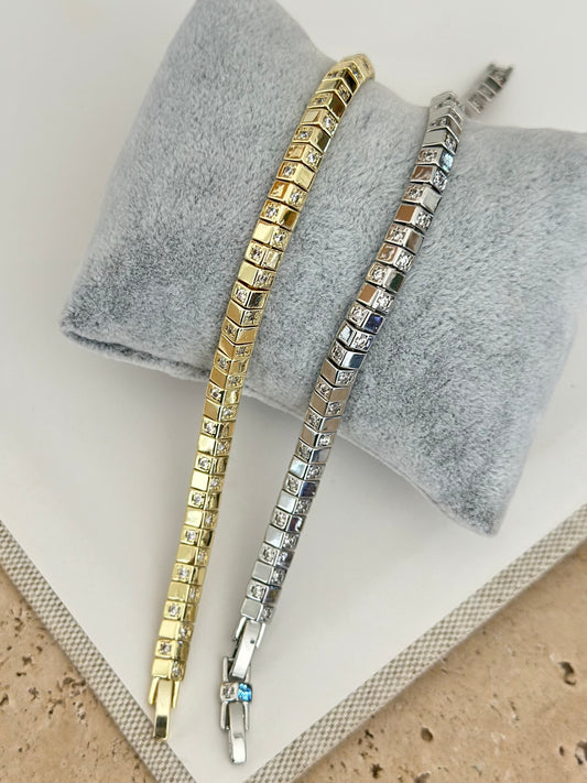 Özel Seri Mini Taşlı Gold Bileklik