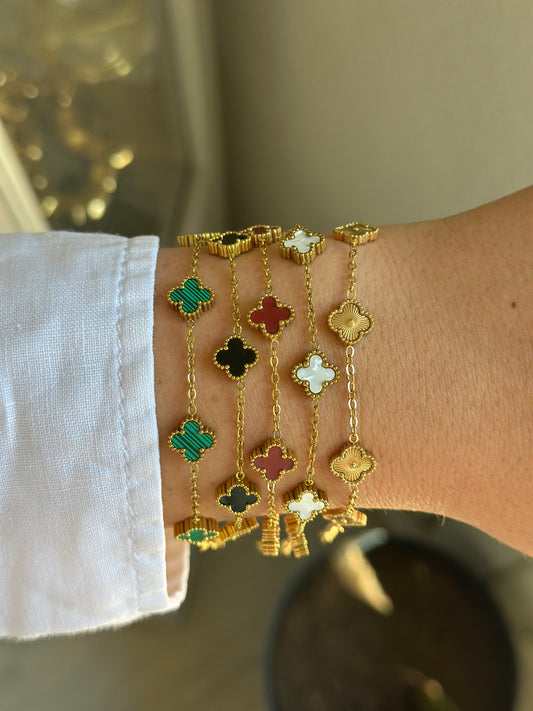 Gold Detay Mini Boy Yonca Bileklik