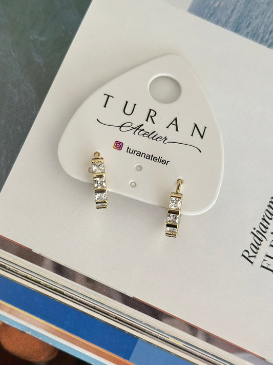 Minimal Baget Küpe ( 14K Renk)