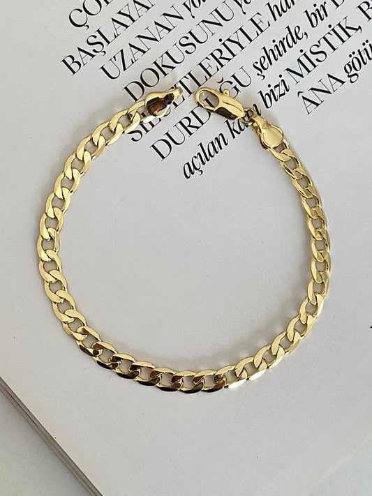 14K Renk Altın Model Seyrek Gurmet Bileklik