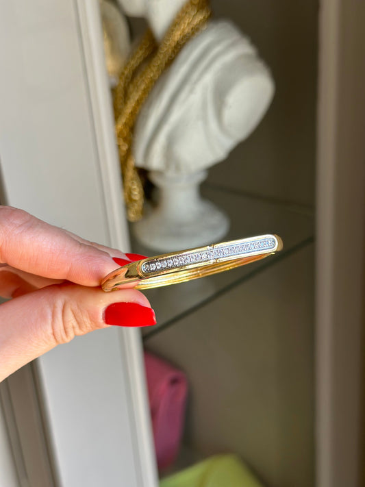 Sıra Taşlı Özel Seri Gold Kelepçe