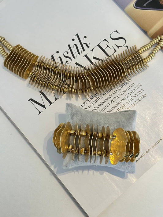 Gold Plaka Tasarım Set