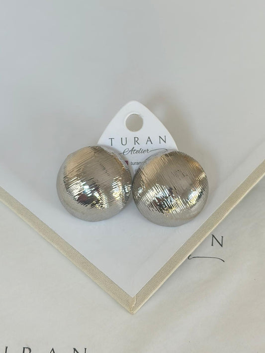 Büyük Düğme Küpe