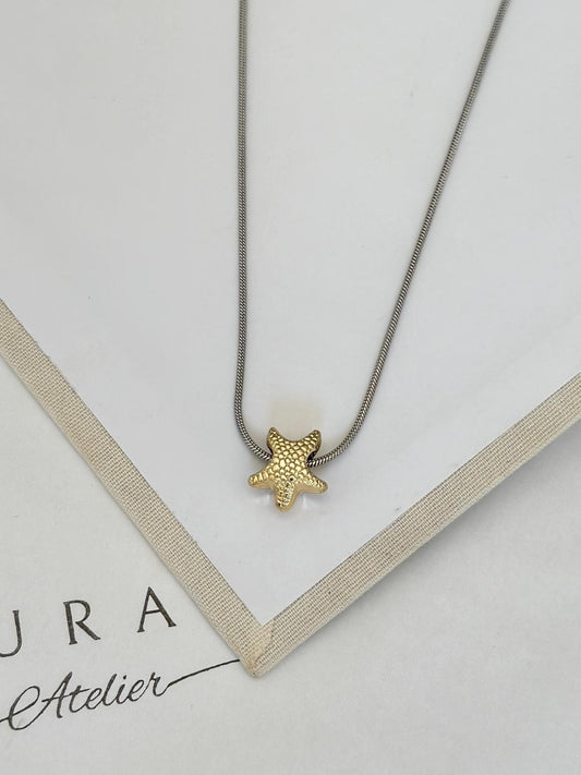 Yıldız detay zincir kolye