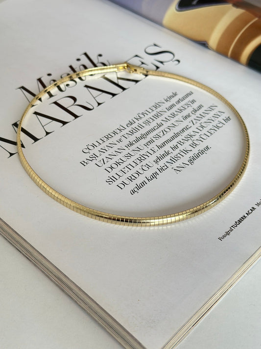 Çizgi Model Choker (Tasma) Kolye