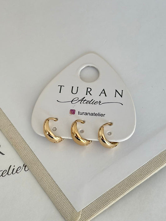 3 lü Kuyum Modeli Mini Küpe