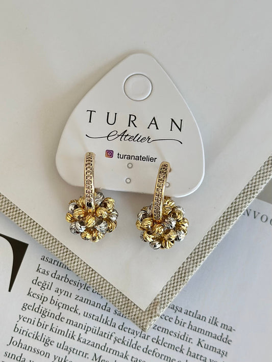 Mix Dorika Özel Seri Yuvarlak Halka Küpe