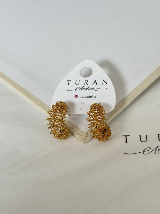 Gold Tel Küpe