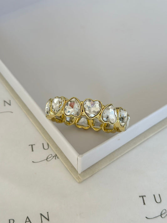 Kalp Detay Lastikli Bileklik