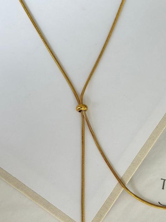 Asansörlü uzun ayarlanabilir kolye