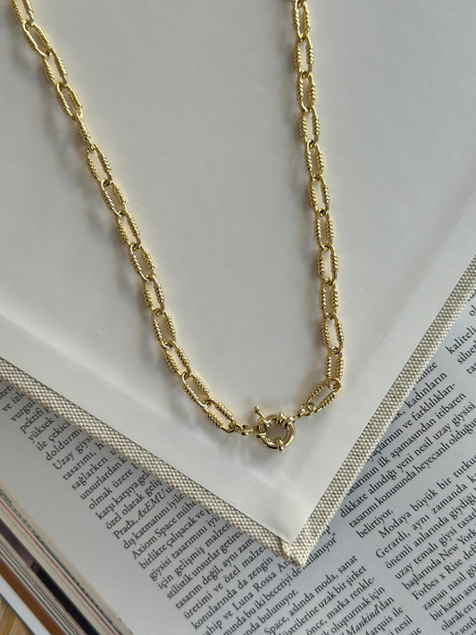 Gemici Düğüm Ataç Kolye (14K Renk)