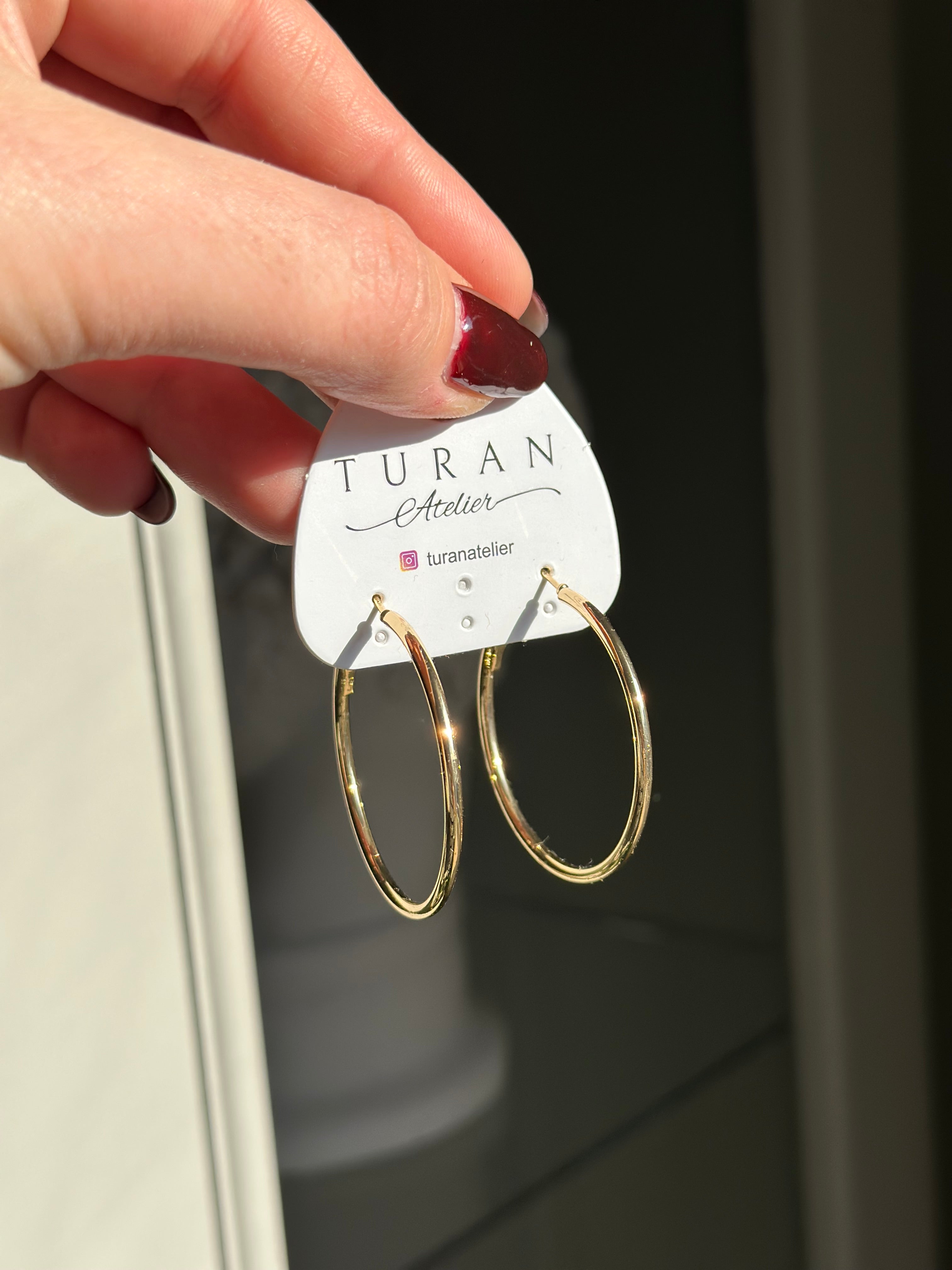 Klasik Bombe Halka Küpe İç Çap Ölçüsü: 3 cm