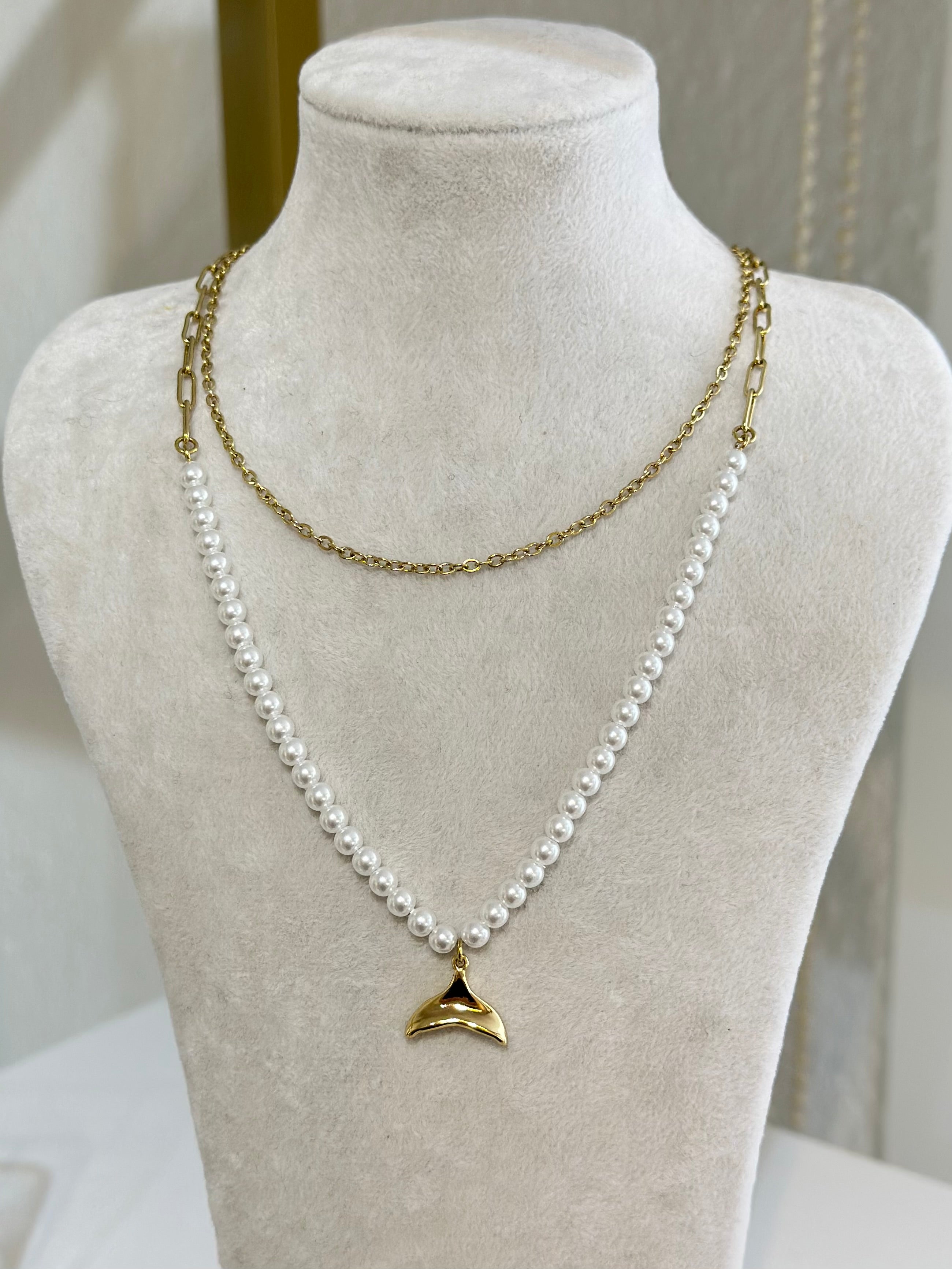 Dual Pearl Kolye