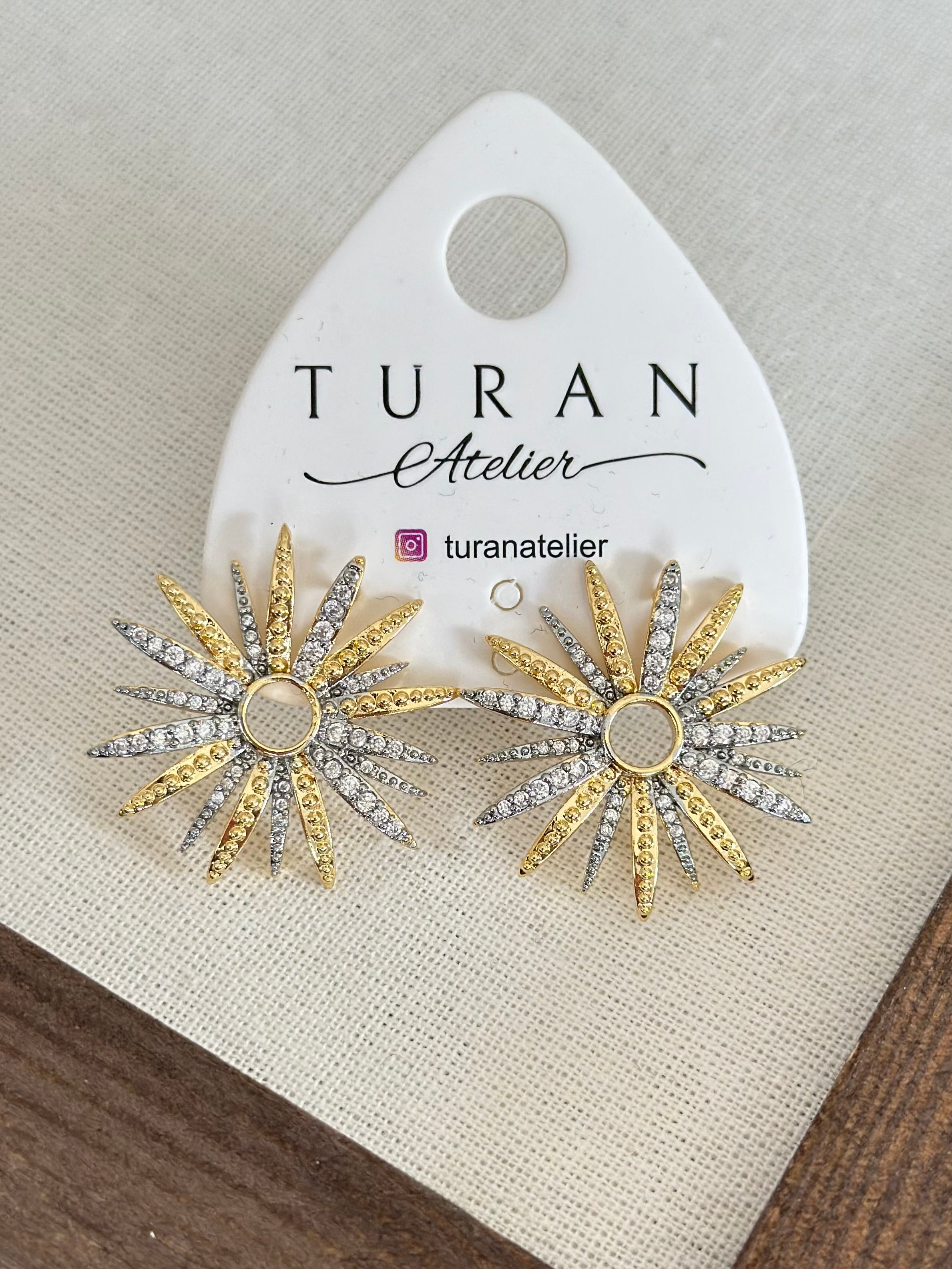 Mini Taşlı Mix Güneş Küpe