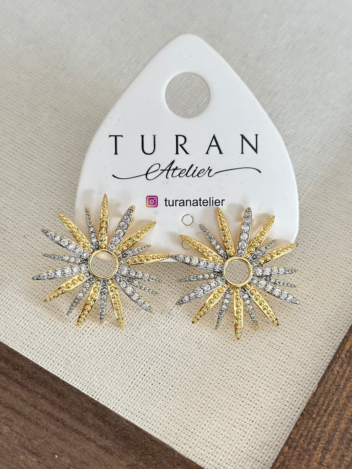 Mini Taşlı Mix Güneş Küpe