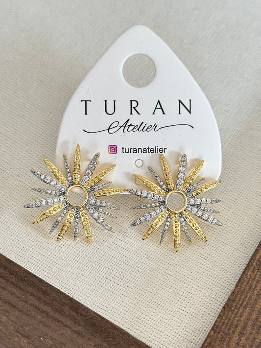 Mini Taşlı Mix Güneş Küpe