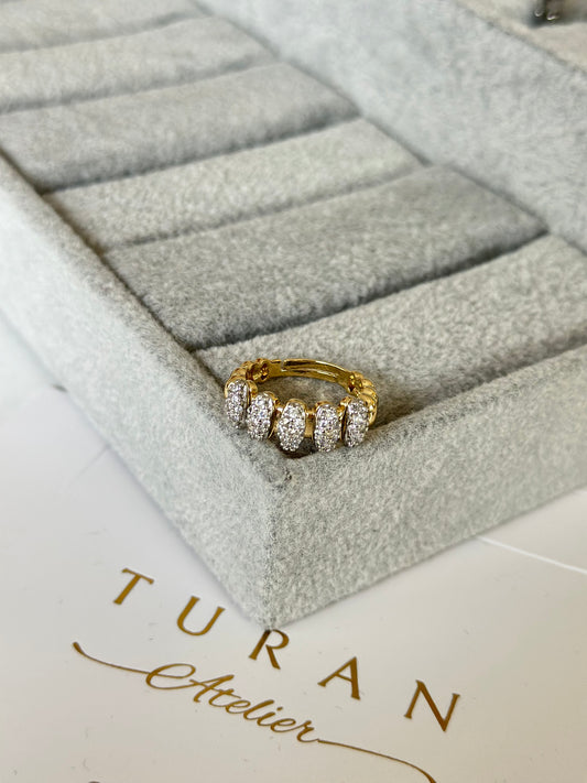 Özsl Seri Bombe Taşlı Yüzük