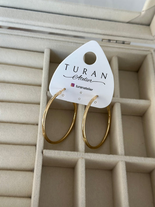 Klasik Bombe Halka Küpe İç Çap Ölçüsü: 3 cm