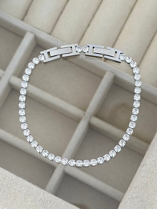 Unisex Çelik Su Yolu Bileklik 3 MM