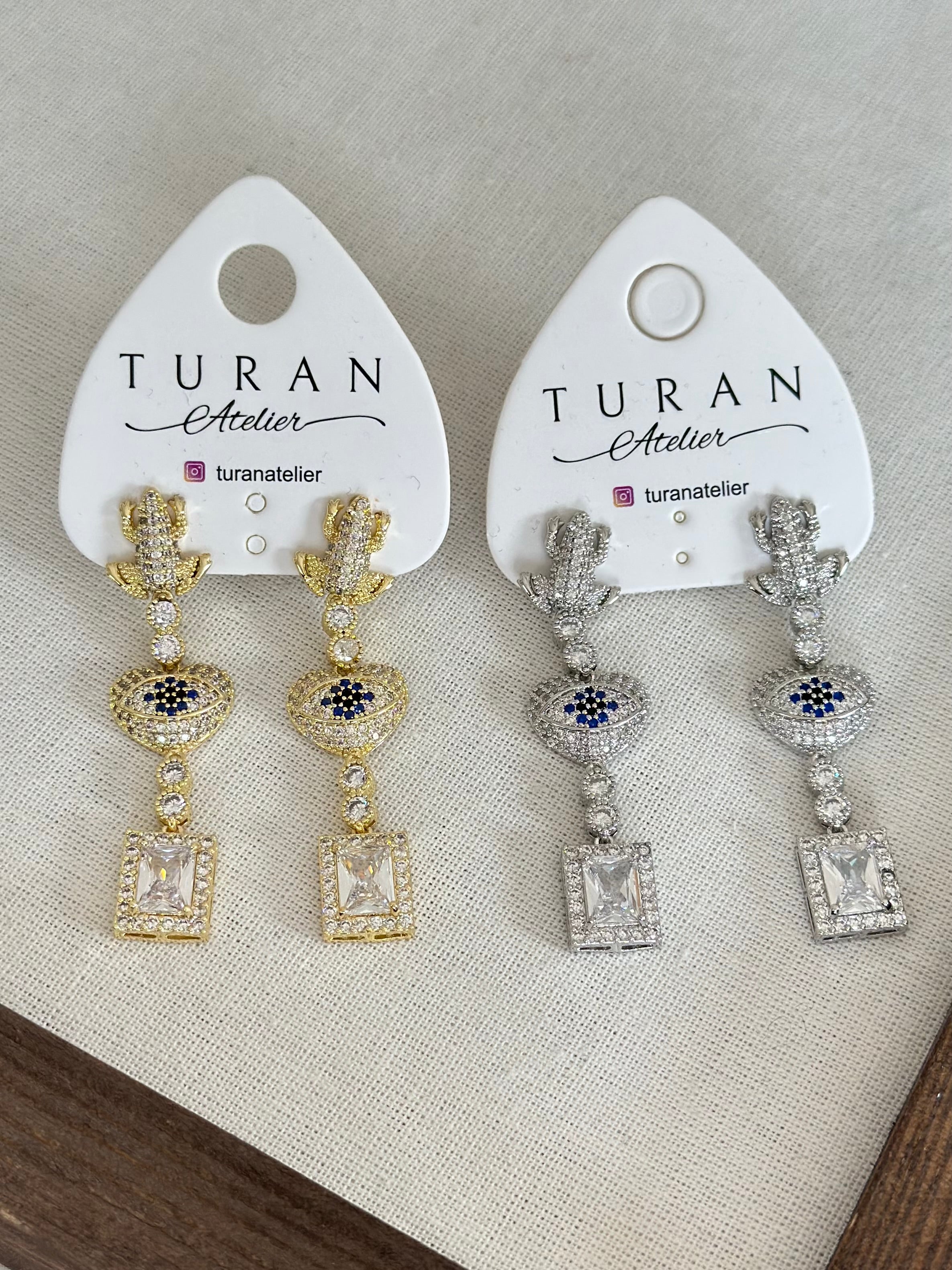 Özel Seri Kurbağa Küpe