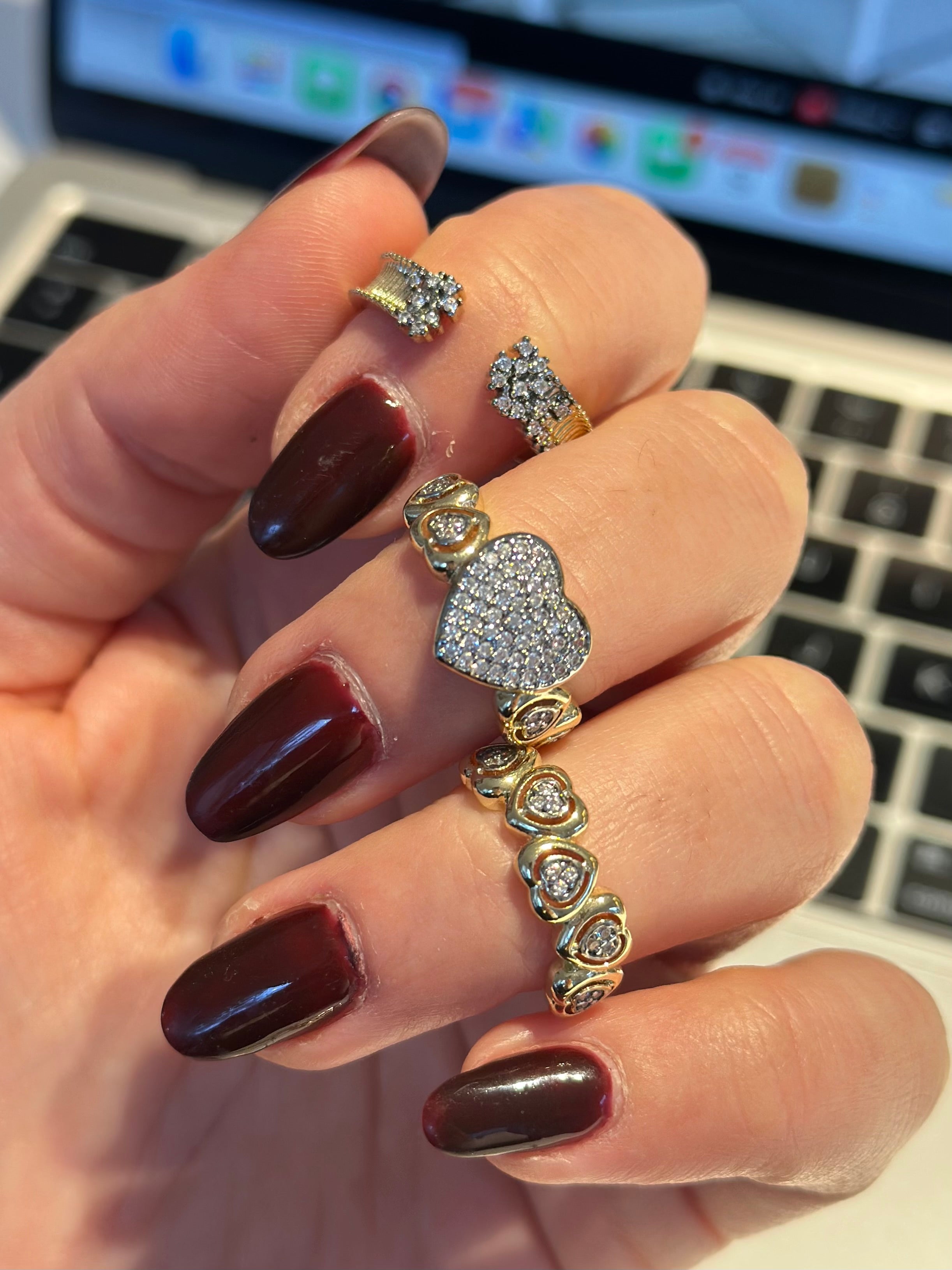 Özel Seri Kalp Yüzük