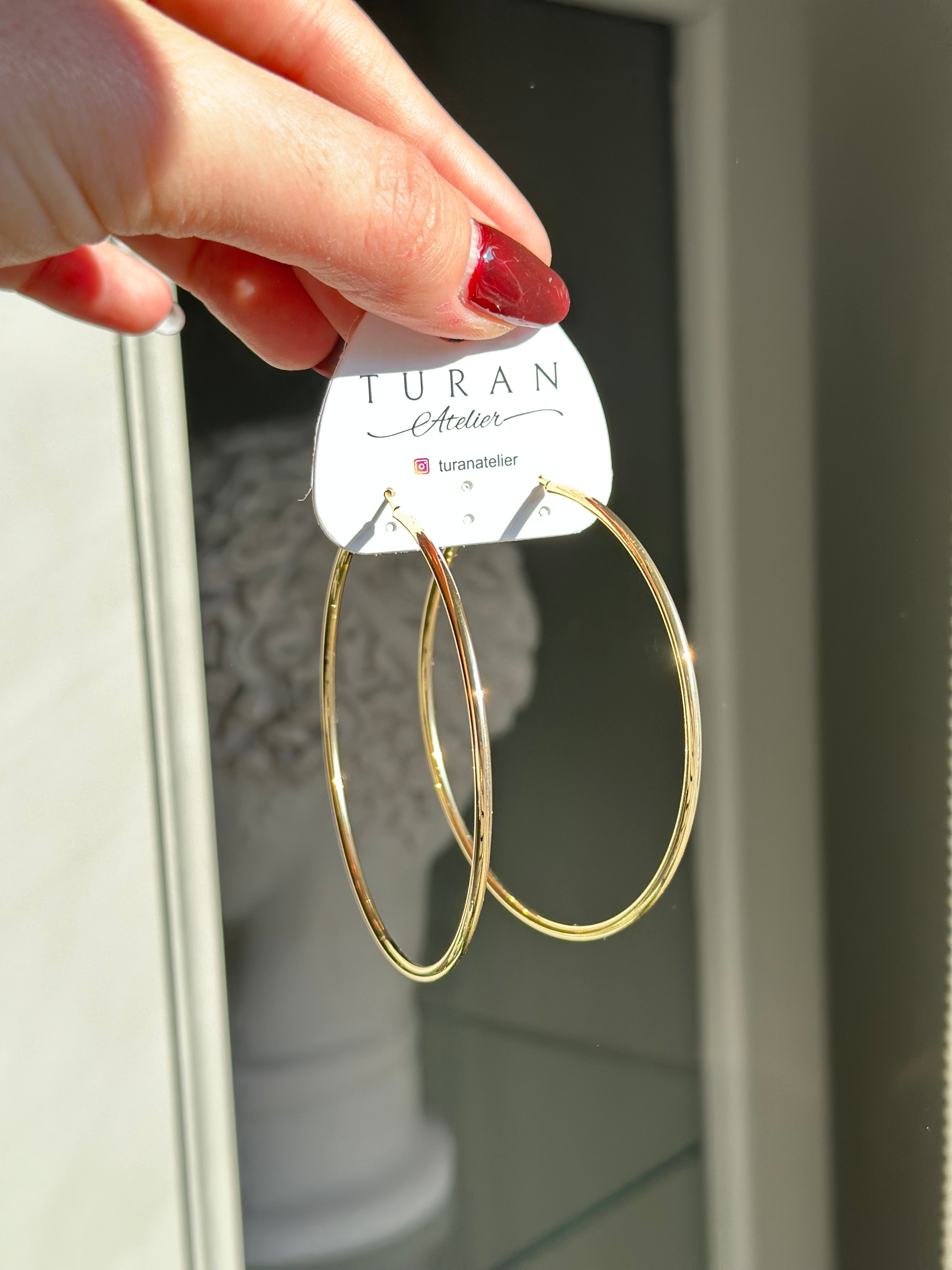 Klasik Halka Küpe İç Çap Ölçüsü: 6 cm