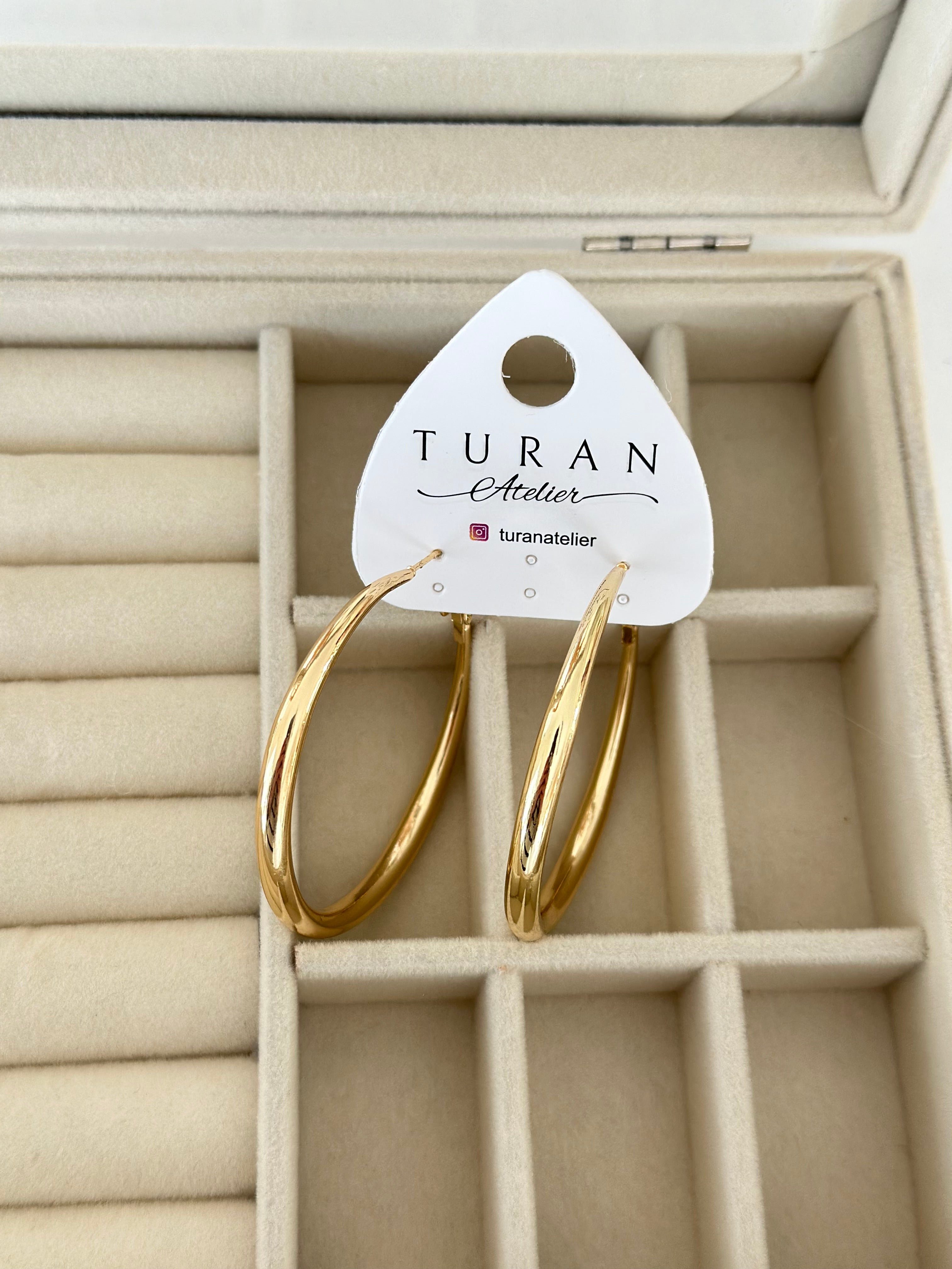 Bombe Halka Küpe İç Çap Ölçüsü: 4 cm