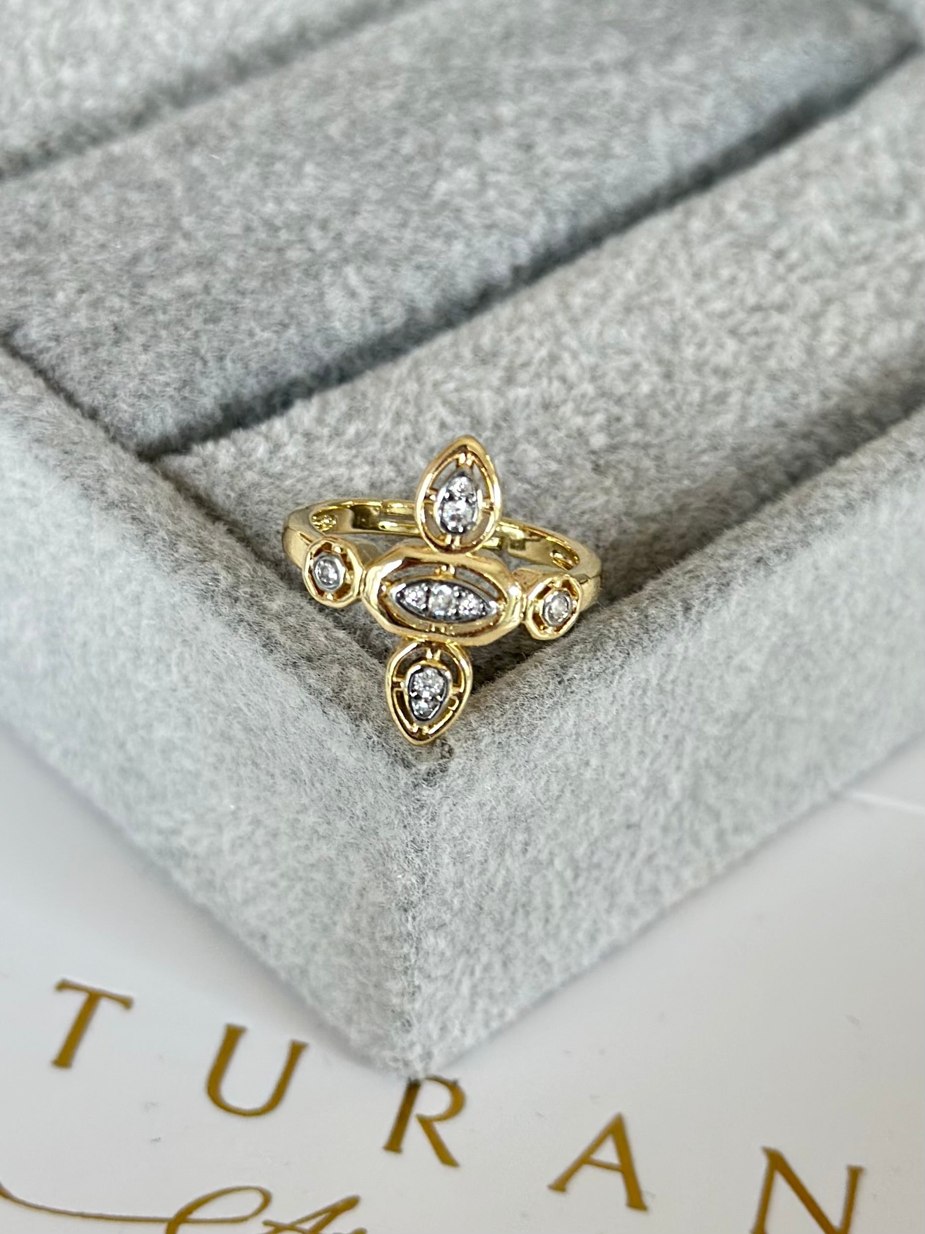 Özel Seri Mini Taşlı Geo Yüzük