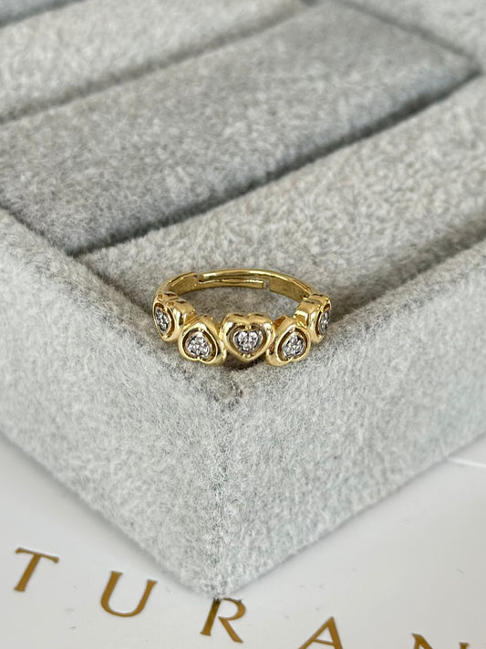 Özel Seri Kalp Yolu Yüzük