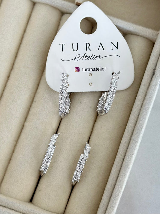 Özel Seri Xuping Taşlı Tasarım Küpe