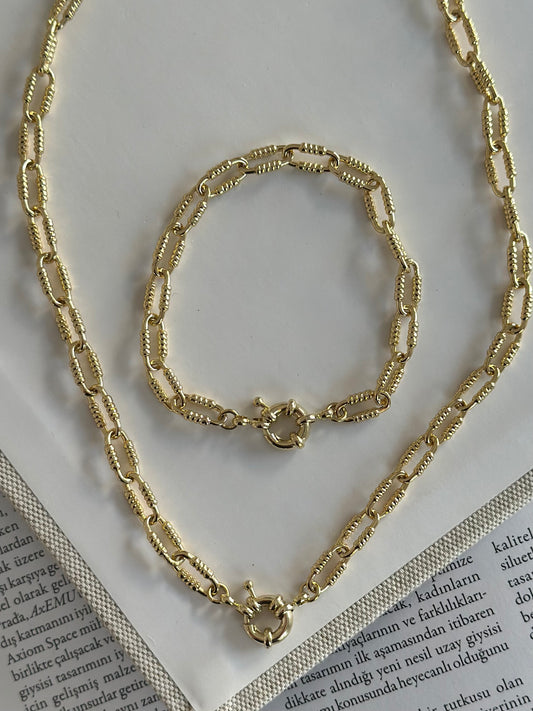 Gemici Düğüm Ataç Kolye (14K Renk)