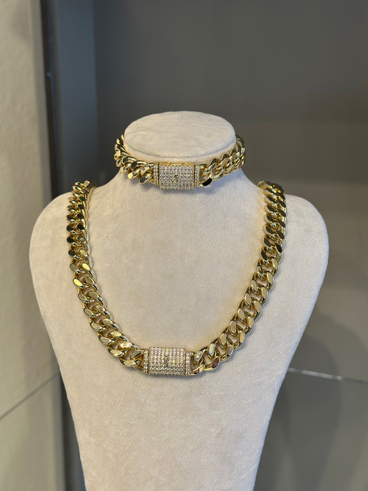 Özel Seri  Royal Chain Kolye Bileklik Set