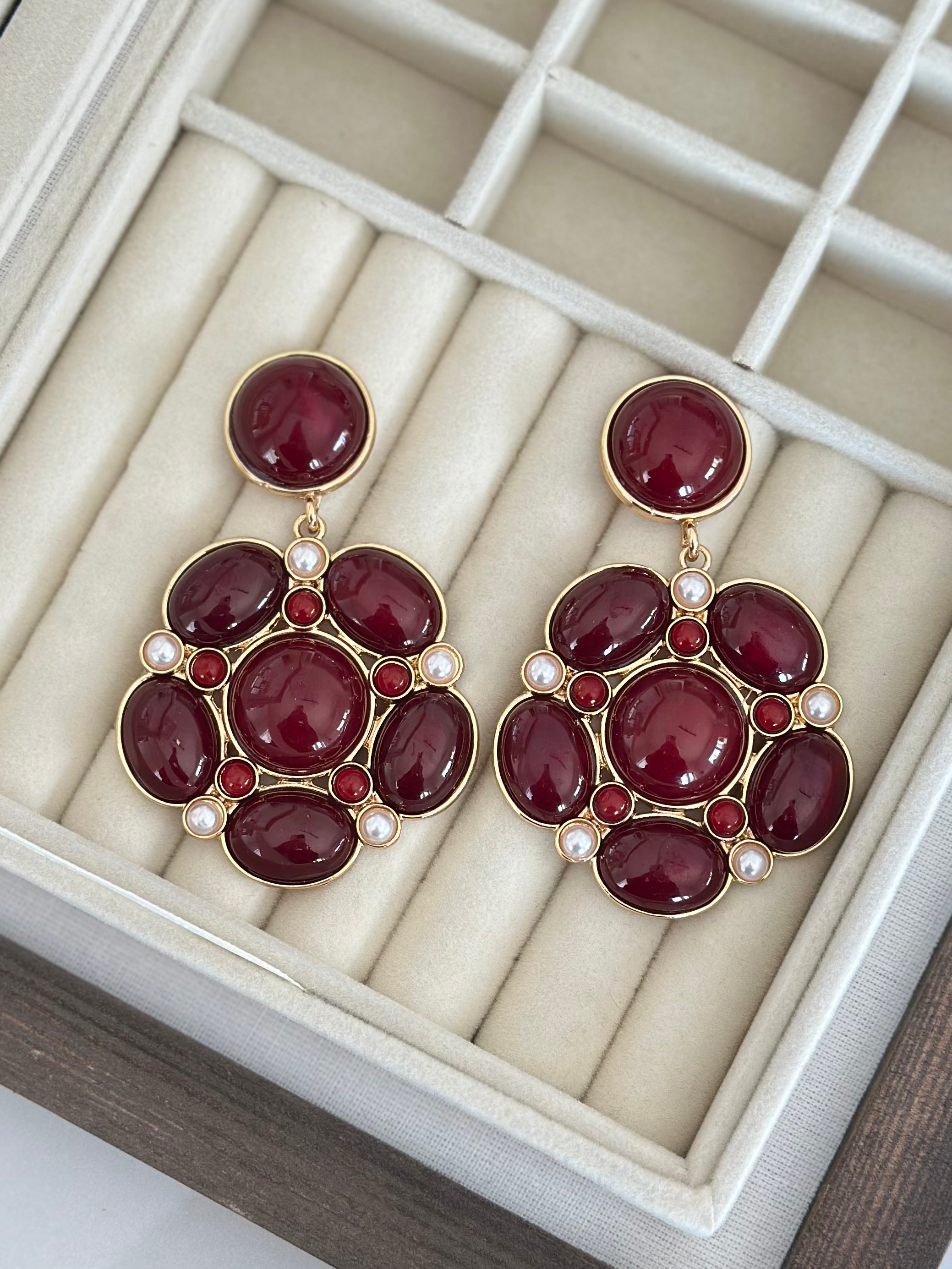 Ruby Bloom Küpe