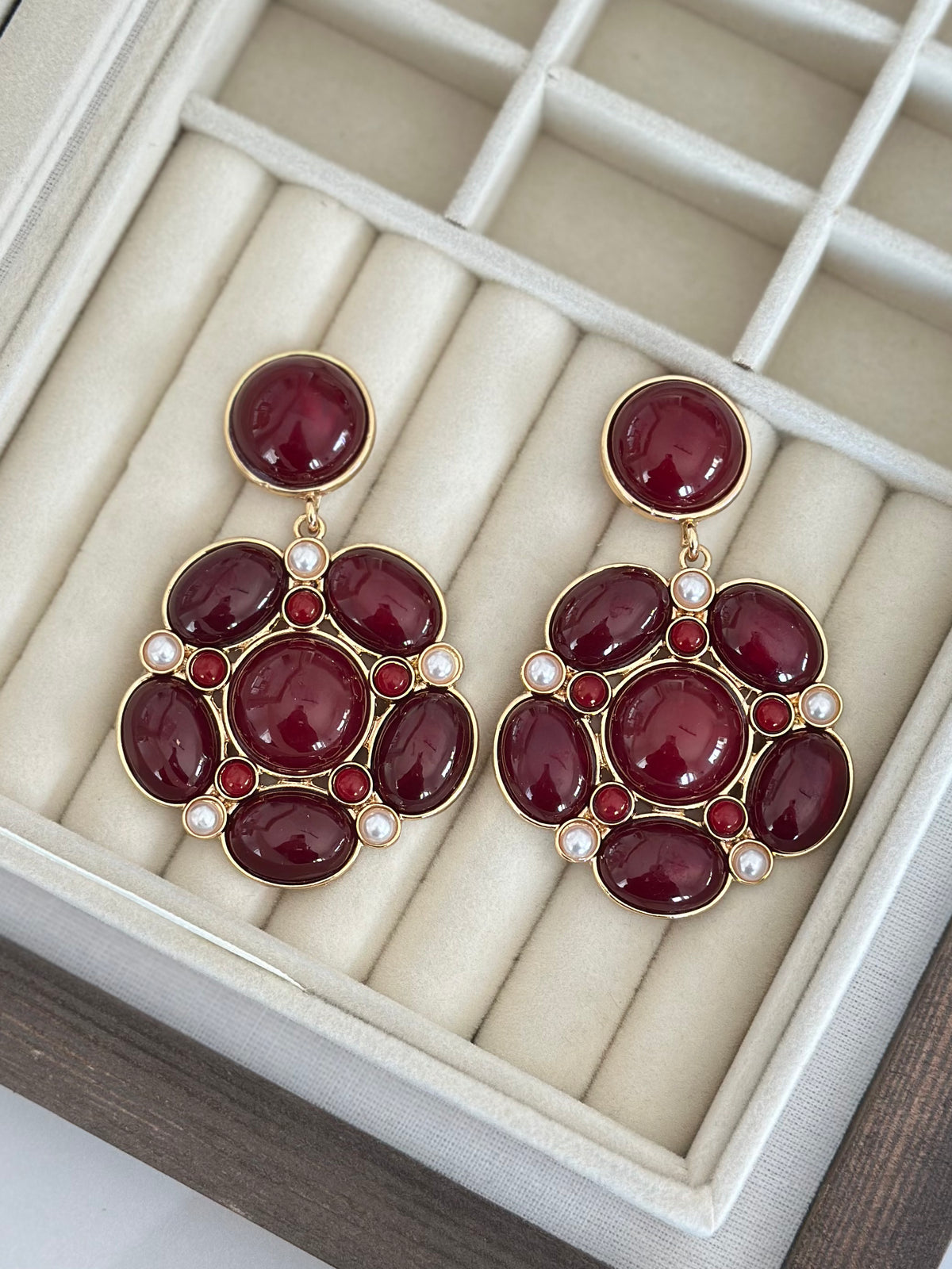 Ruby Bloom Küpe