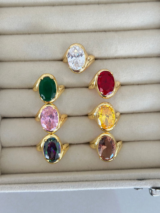 Vintage Taşlı Tasarım Yüzük