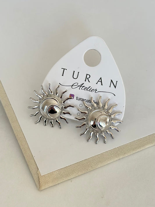 Gümüş Renk Güneş Küpe