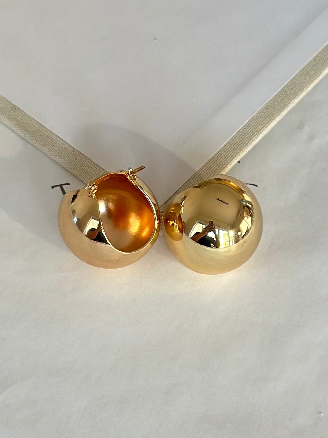 Gold Top Sepet Küpe