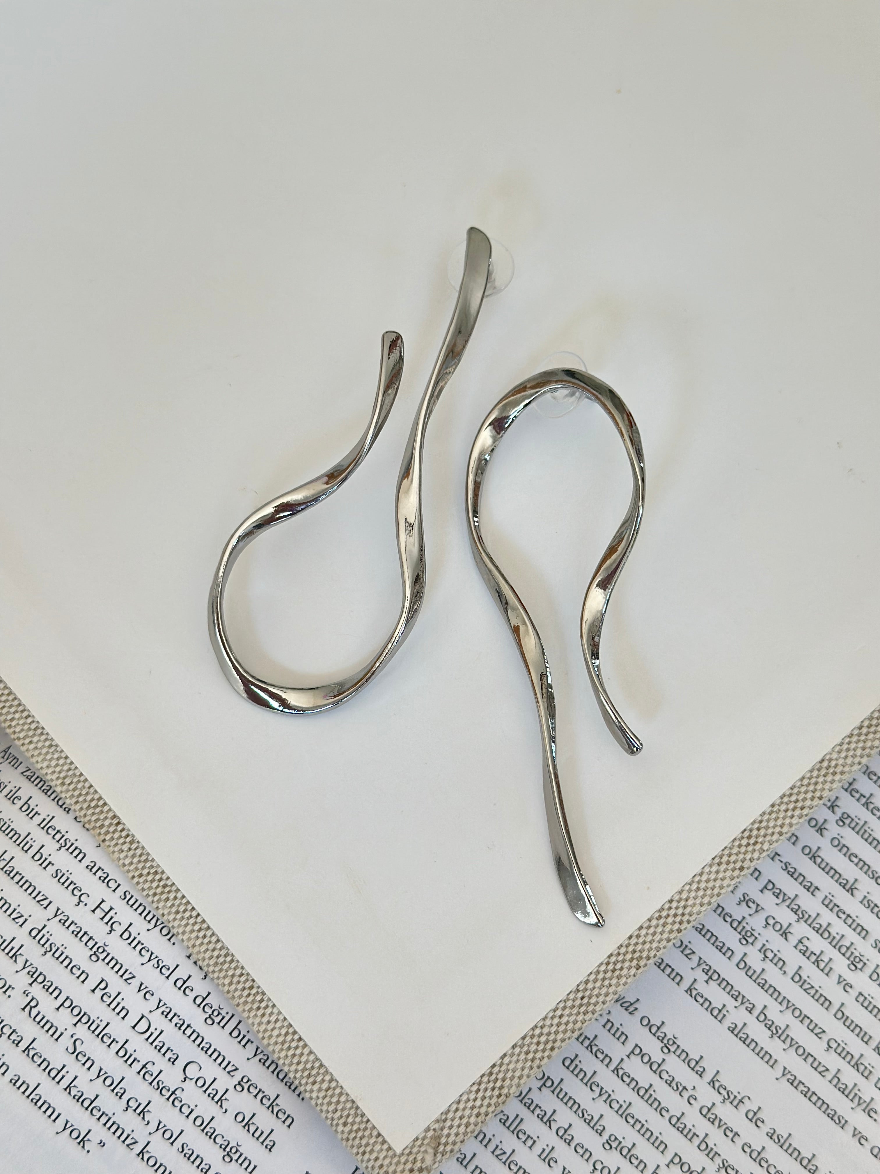 Asimetrik Pinterest Küpe