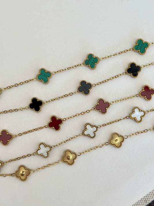 Gold Detay Mini Boy Yonca Bileklik