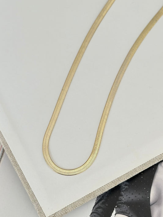 14K Renk İtalyan Zincir Kolye (60 cm)