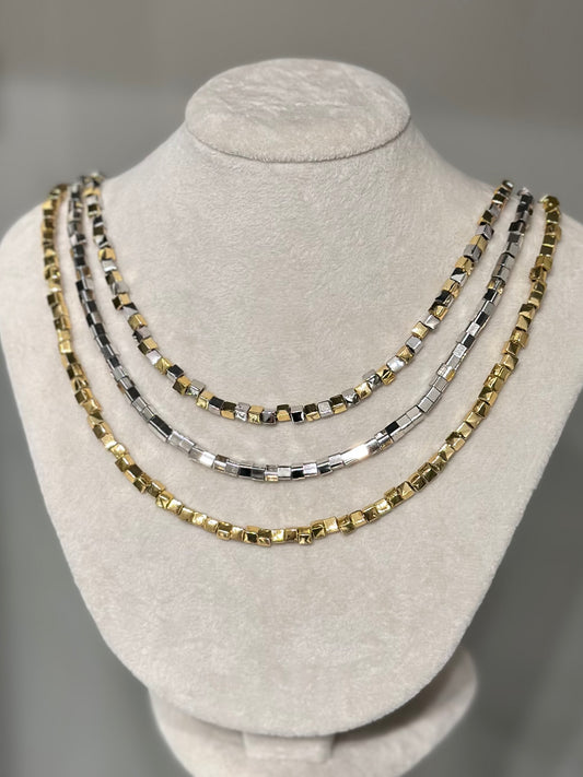 Kare Taş Tasarım Kolye