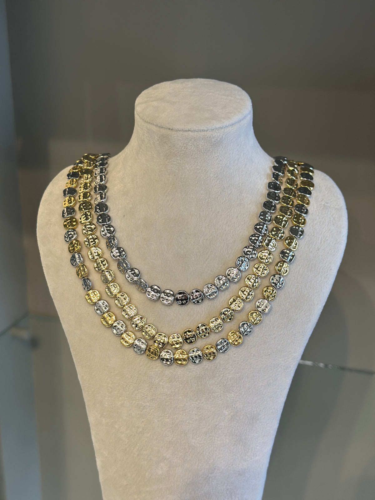 Gold Ezme Taş Kolye