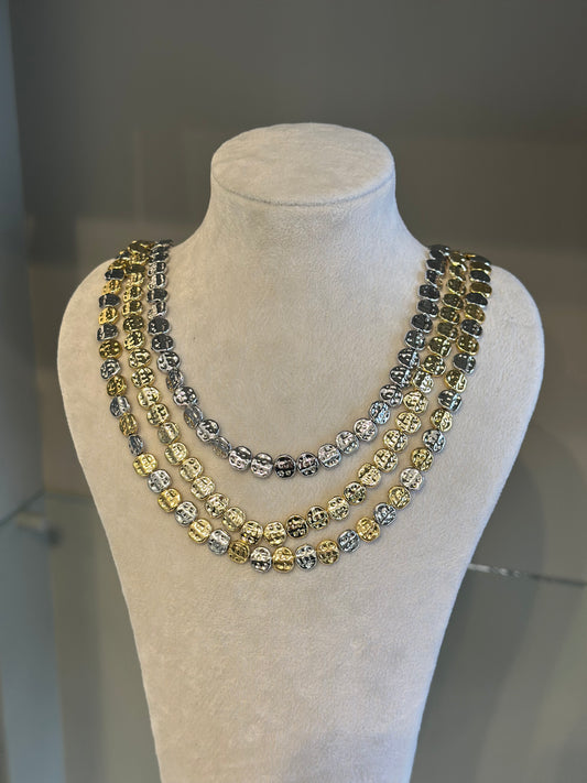 Gold Ezme Taş Kolye