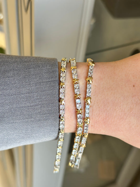 Gold Detaylı Su Yolu Bileklik