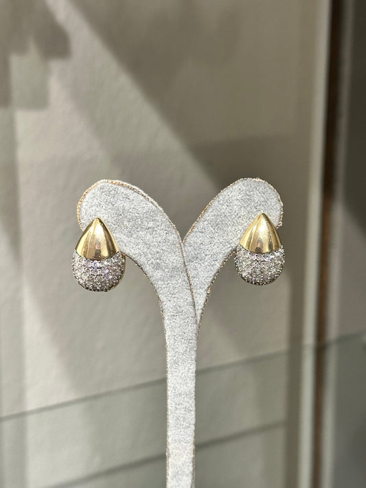 Özel Seri Zirkon Damla Formlu Küpe