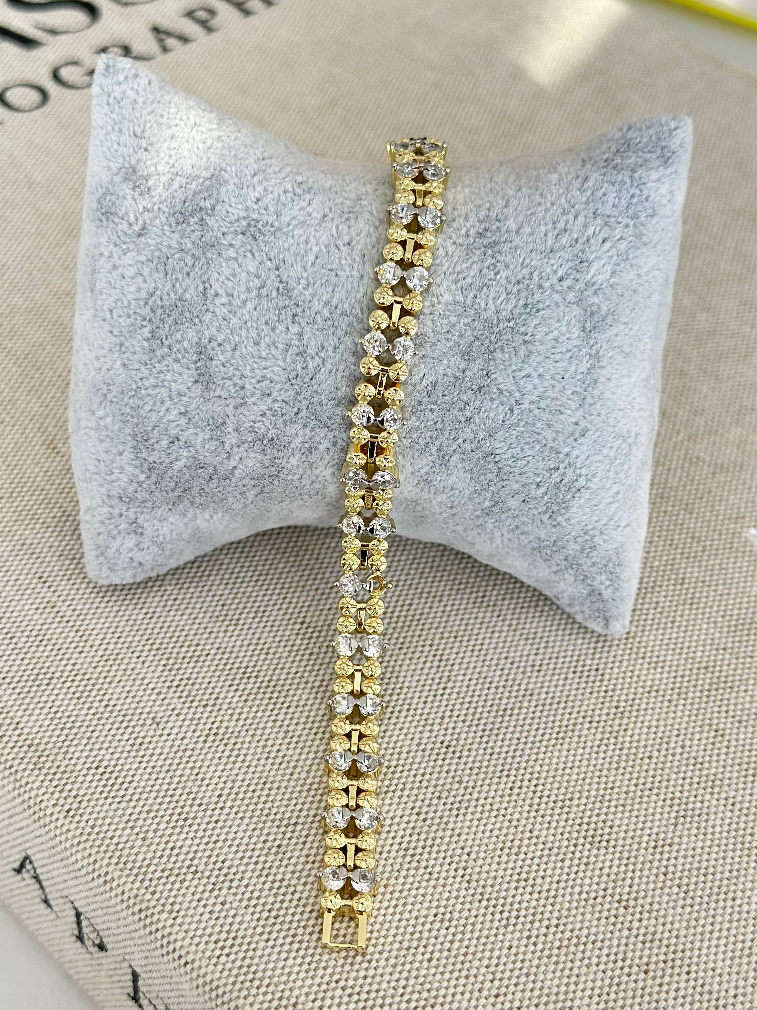 Özel Seri Çift Sıra Taşlı Bileklik