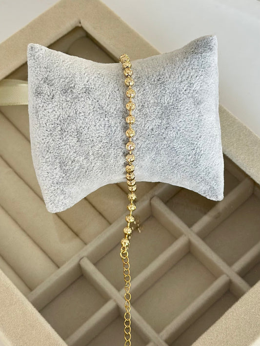 Çizgili Dorika Model 14K Renk Xuping Bileklik