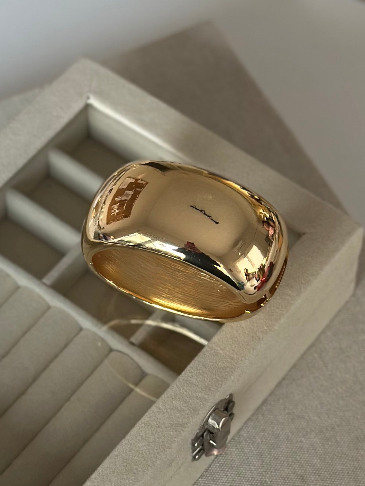 Kalın Bombe Gold Kelepçe