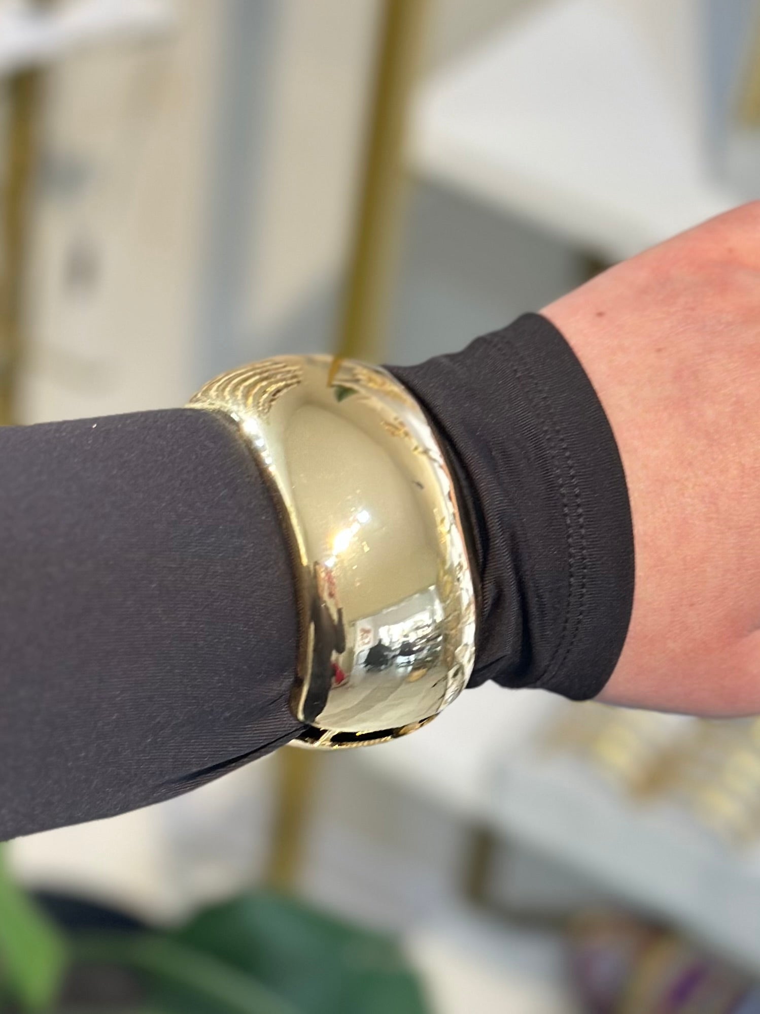 Kalın Bombe Gold Kelepçe