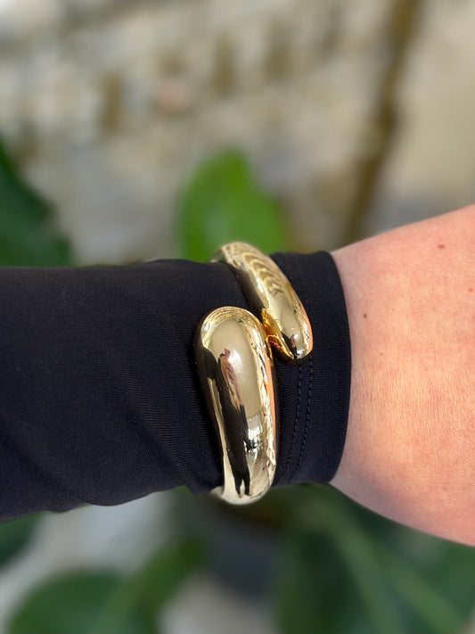 Sarmal Önden Açmalı Gold Kelepçe